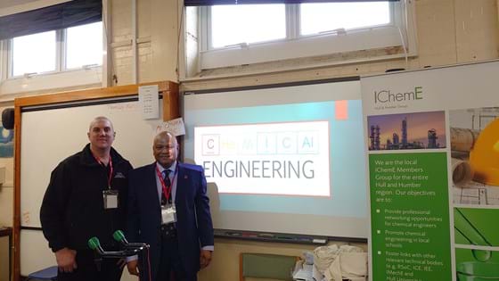 Hull and Humber Members Group at Huntcliff School Careers Day