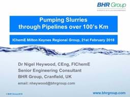 Pumping Slurries Through Pipelines