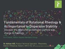 Fundamentals of Rotational Rheology and its Importance to Dispersion Stability