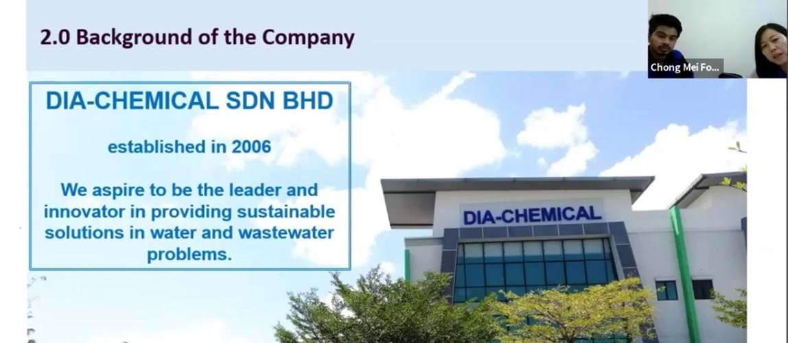 IChemE POPSIG-UTAR: Virtual Site Visit to Dia-Chemical Sdn. Bhd.