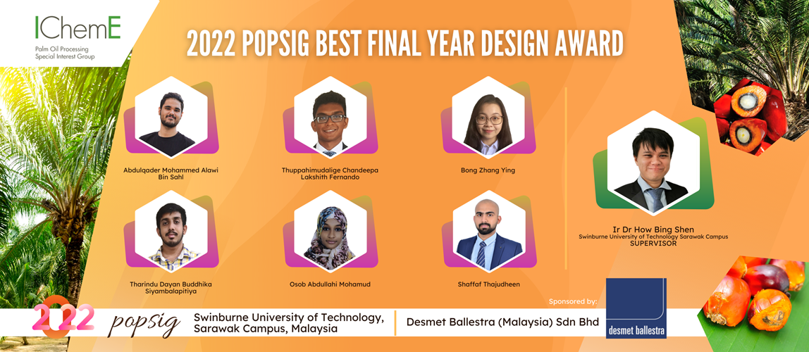 Recipients of Best Final Year Design Award