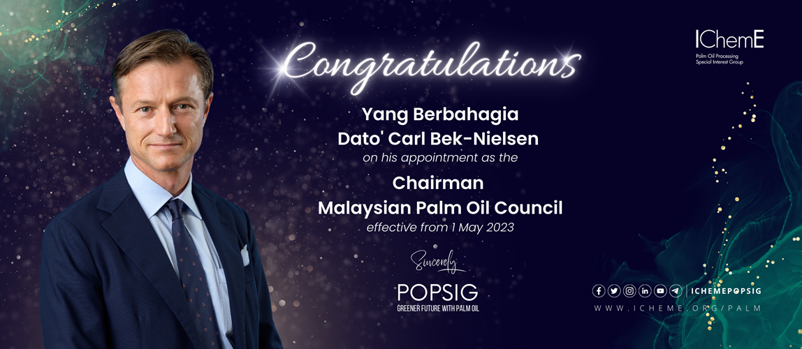 Congratulatory Note to YBhg. Dato' Carl Bek-Nielsen