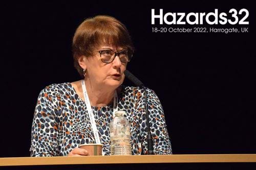 Dame Judith Hackitt presenting at the Hazards 32 conference