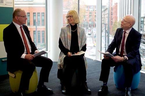 President David Bogle, Immediate Past Present Jane Cutler and Deputy President Nigel Hirst