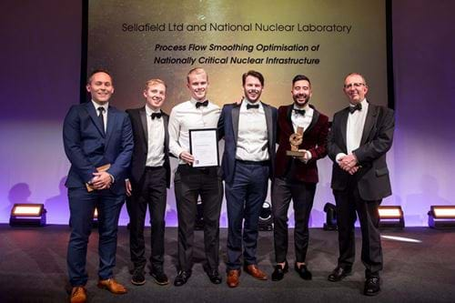 winners of the Outstanding Achievement in Chemical and Process Engineering Award, Sellafield Ltd and the National Nuclear Laboratory