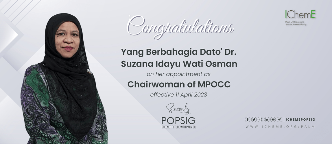 Congratulatory Note to YBhg. Dato' Dr. Suzana Idayu Wati Osman