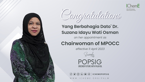 Congratulatory Note to YBhg. Dato' Dr. Suzana Idayu Wati Osman