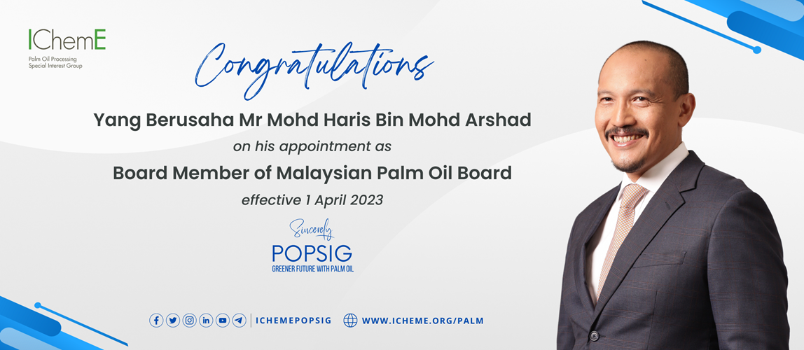 Congratulatory Note to YBrs Mr Mohd Haris Bin Mohd Arshad