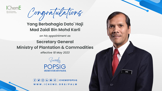 Congratulatory Note to YBhg Dato' Haji Mad Zaidi Bin Mohd Karli