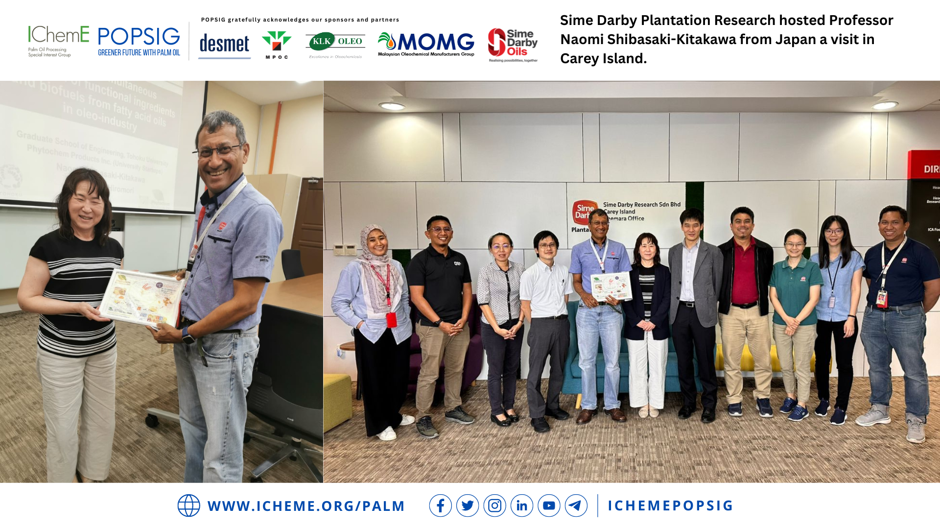 Professor Kitakawa Visited Sime Darby Plantation Research