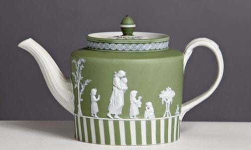 A teapot in Wedgwood's famed jasperware (1785-90)Photo credit | Wedgwood