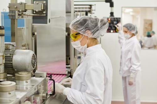 Chemical engineers working in the pharmaceuticals industry