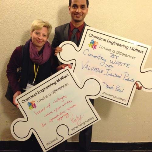 Vicky Skovlar and Dipesh Patel from the University of Hull