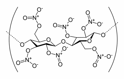 Chemical compound of Nitrocellulose
