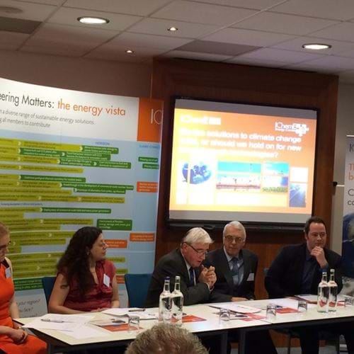The panel in action