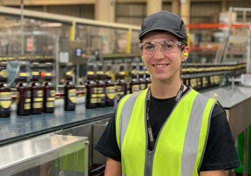 Ella Howells, Bottling Maintenance Support Team Lead, Diageo’s Runcorn Beer Packaging Site, UK