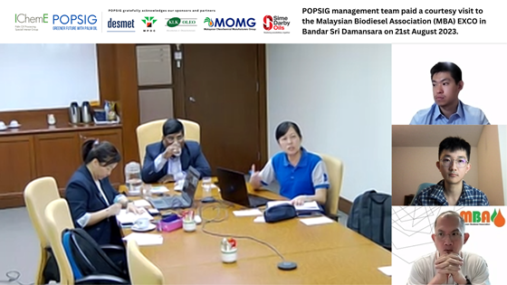 POPSIG management paid a courtesy visit to MBA