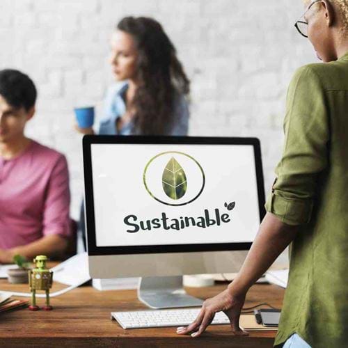 Sustainable on a computer screen